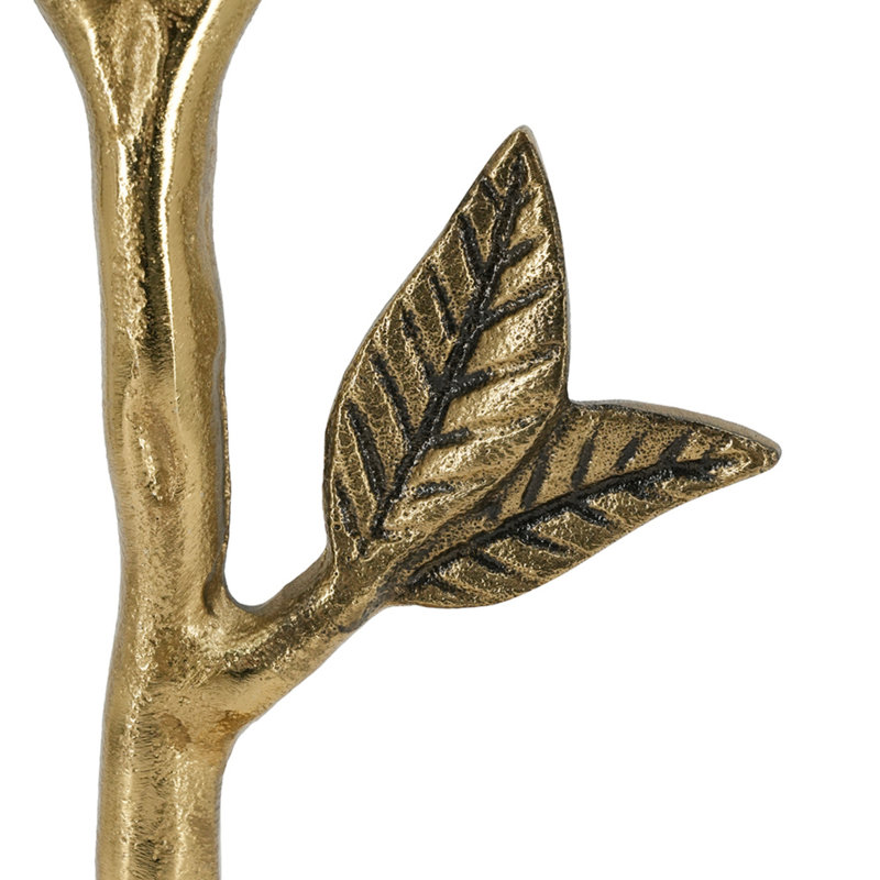 Table d'appoint Leafy Branch, table de bout décorative 14 po x 14 po x 23,6 po pour le salon, la chambre et la décoration intérieure