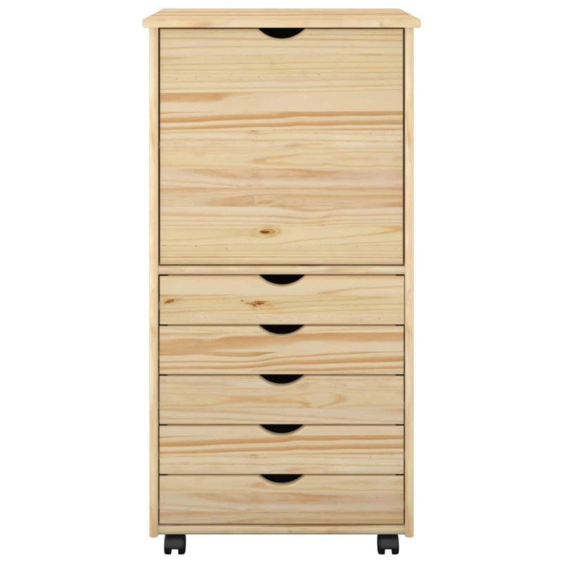 Solid Pine Wood Rectangle Accent Chest