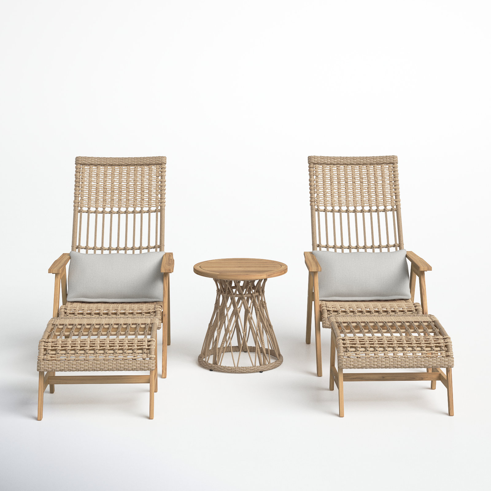 Anyston 5 Piece Teak Seating Group