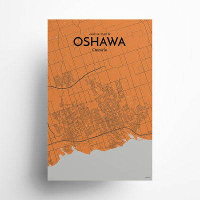 «Oshawa City Map», impression