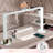 Foldable Nail Tech Lamp For Desk,34inch Led Nail Lamp With Usb Ports,4 Phone Holder And Stepless Dimming,6000k Manicure Light For Eyelash Extension, Tattoo, Eyebrows(white)