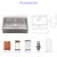Évier de cuisine encastré 33 po - 33 po x 22 po Évier de cuisine à cuve simple à montage sur comptoir en acier inoxydable calibre 16