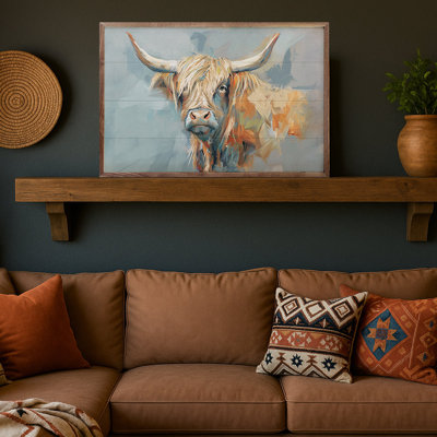 Whimsical Highland Cow 1 By Nina Blue
