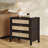 Pomodoro Boho-Inspired Rattan Nightstand With 3-Drawer-1079150072