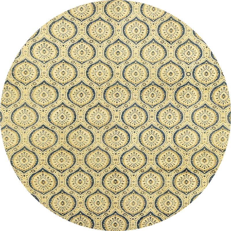 Tapis abstrait moderne 2854, Rond 7 pi