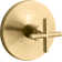 Purist Valve Trim with Cross Handle for Thermostatic Valve