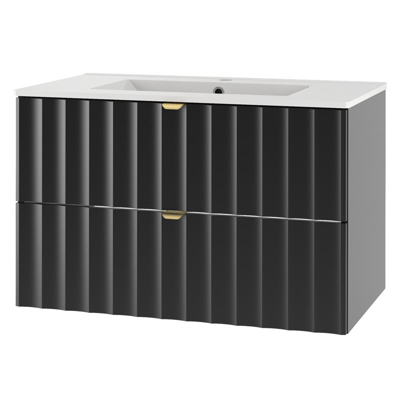 Ahmid Bathroom Storage, Black