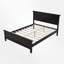 Base de lit plateforme classique en bois, grand lit, tête et pied de lit à panneau, aucun sommier requis-129993079-129993076