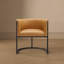 Fauteuil rembourré en similicuir Virgil-455373718