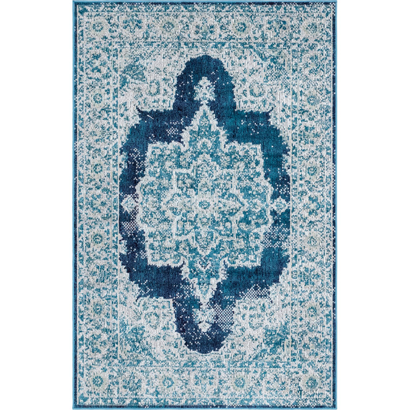 Oriental Indoor Rug, Rectangle 4'1" x 6'1"