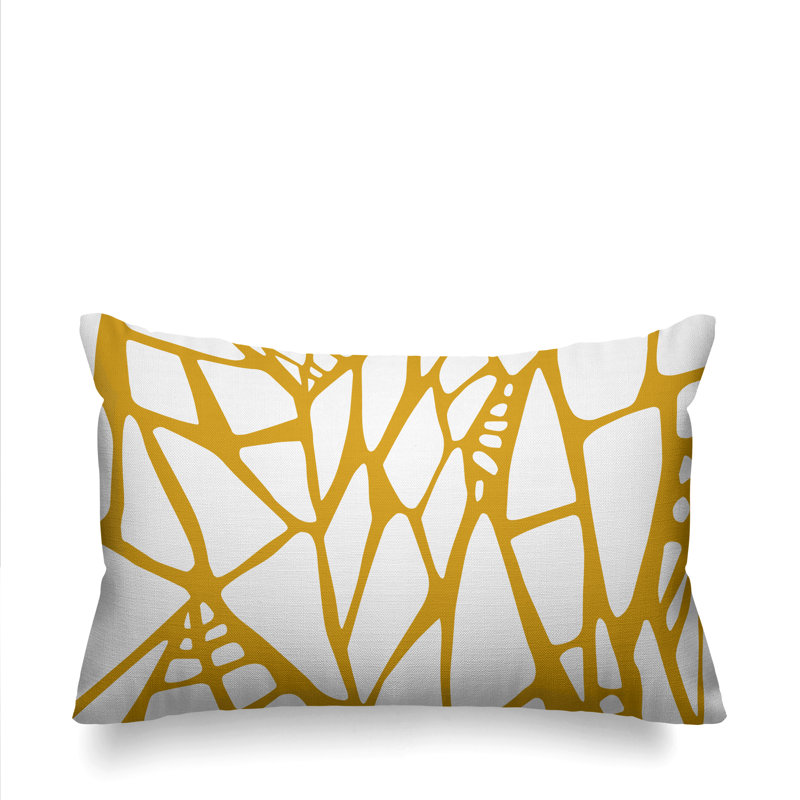 Housse et insert de coussin d'extérieur pour l'extérieur, Jaune