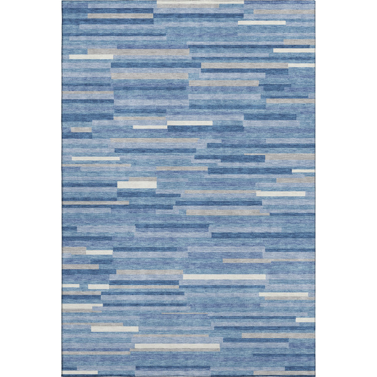 Premium Machine Washable Prisco Sky Rug