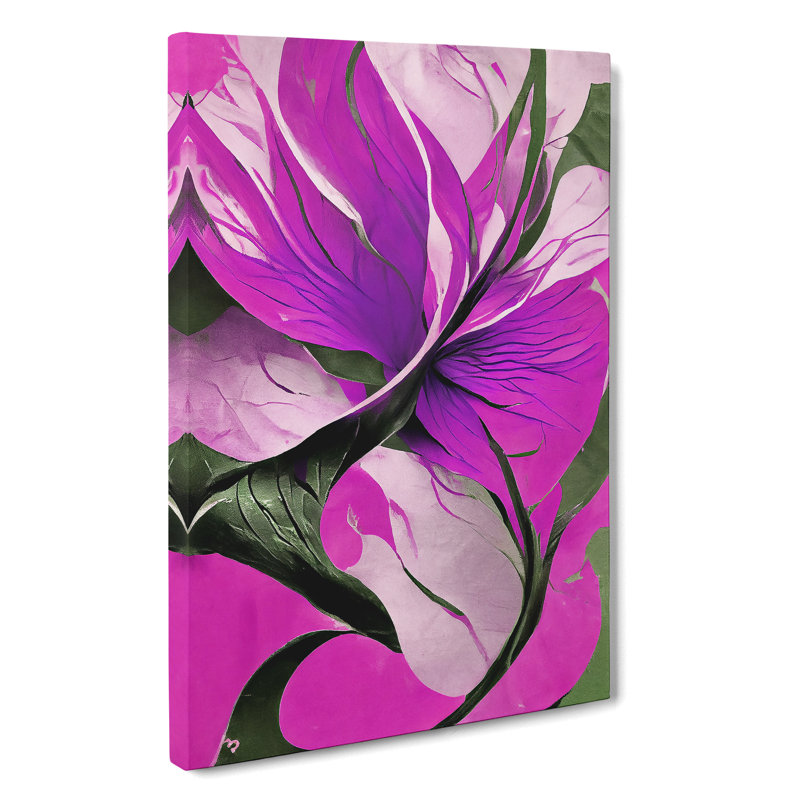 Abstract Floral Art No.4 - Wrapped Canvas, 60cm H x 40cm W x 3cm D