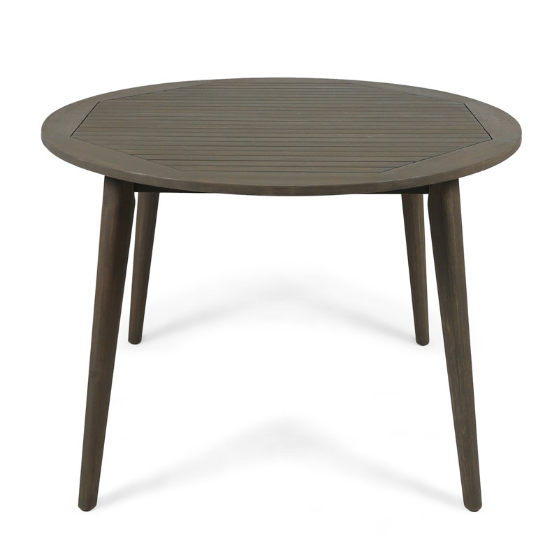 46.57" Wood Table, Gray, And Patio Practical Design, Gray, 30.31" H x 46.57" W x 47.81" D
