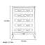 Commode d'appoint 5 tiroirs Vintage