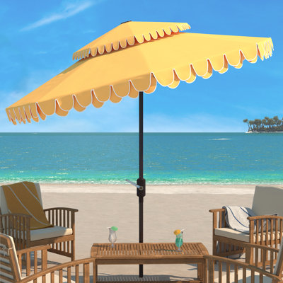Poppy 101'' Scalloped Tilt Top Outdoor Umbrella