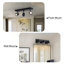 Éclairage pour meuble-lavabo rotatif moderne 3 lumières