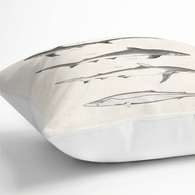 Square Throw Cushion, White, 40cm H x 40cm W x 15cm D