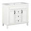 Meuble-lavabo contemporain avec lavabo supérieur, 2 portes à fermeture douce et 2 tiroirs-1934175870