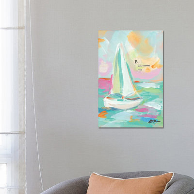 Sailboat I 1 Piece Wrapped Canvas Painting