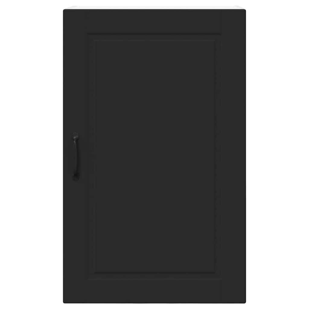 vidaXL Wall Cabinet PORTO Black 50 x 31 x 80 cm Engineered Wood - Image 2