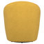Chaise pivotante d'appoint Toril rembourrée jaune moutarde chasseur-376480492