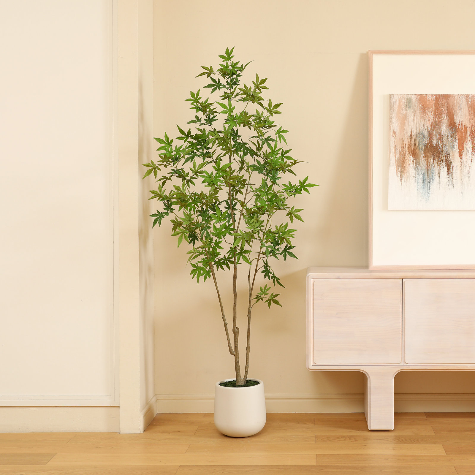 Adcock 72" Maple Tree in Pot, 72" H x 24" W x 24" D