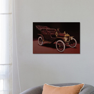 Ford Model T Touring 1908 by Paul Meijering - Wrapped Canvas Print