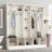 4-in-1 Hall Tree with Storage Bench and Coat Rack-476148206