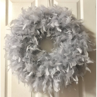 Couronne de plumes 23 po Heather