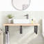 Brocklin 100cm Solid Wood Bathroom Vanity Top-1464941464