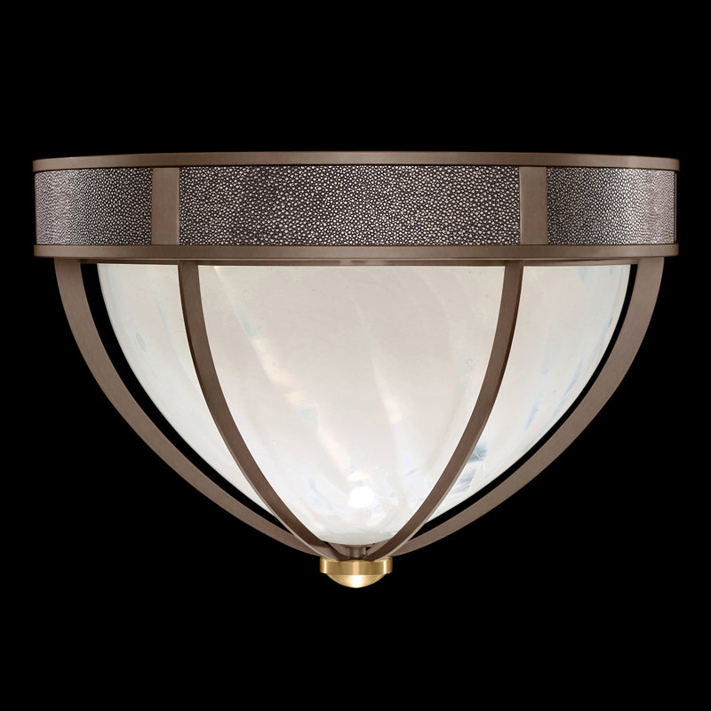 Plafonnier encastré rond 18,75 po Mirage, Galet, Bronze standard / laiton