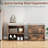 Shoe Bench for Entryway with Cushion Shoe Bench with Storage and Seating, Seat Entryway Shoe Rack-1901054372