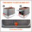 Stainless Steel Enclosed Cat Litter Box with Flip Lid, XL Extra Large Litter Box for Easy Clean & Non-Sticky, Anti-Leakage,Includes Cat Litter Scoop, Grey -88122046