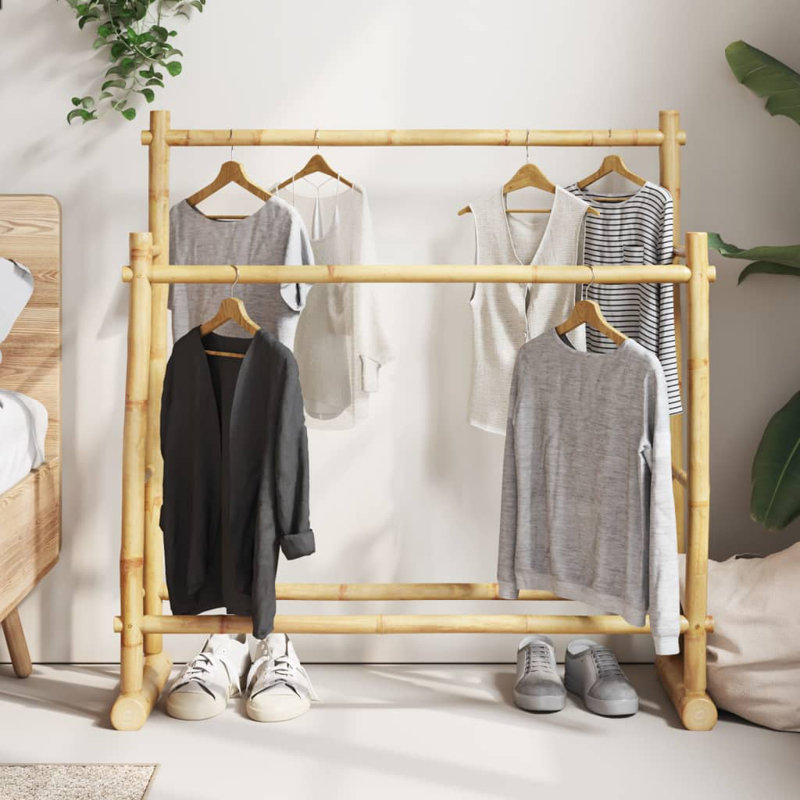 Bayou Breeze Clothes Rack 39.4"X11.8"X39.4" Bamboo