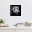 Art mural en toile noir, animaux sauvages