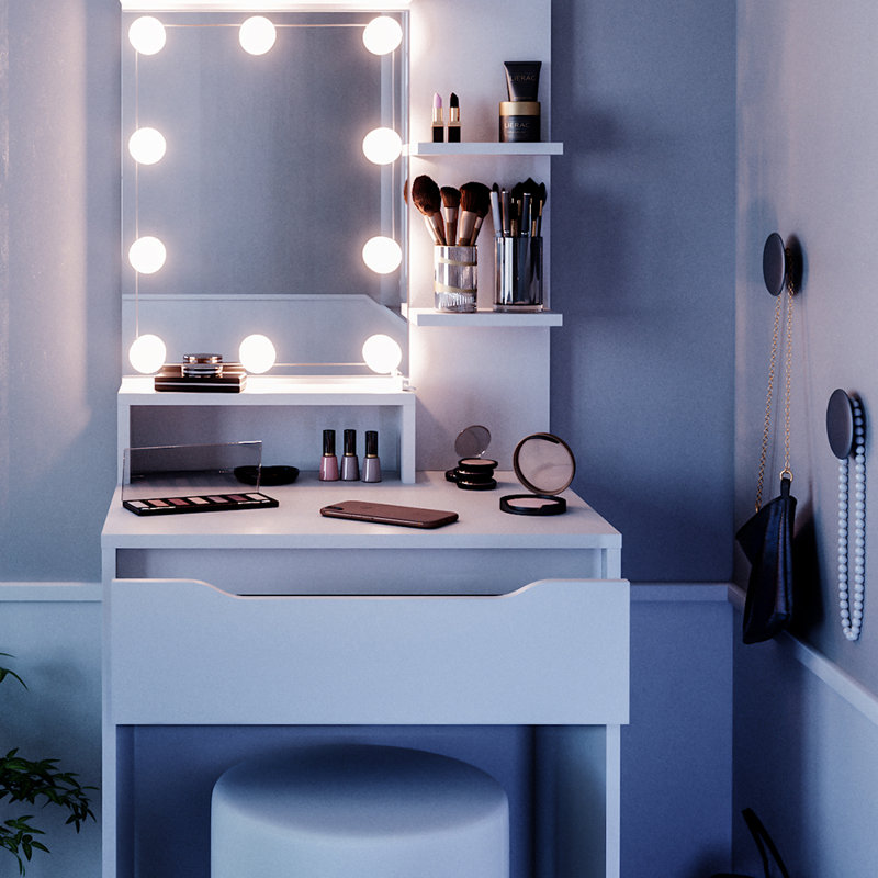 Alstone Dressing Table with Mirror