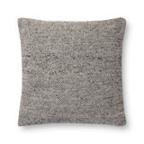 Amber Lewis x Loloi Claudette Charcoal / Grey Pillow