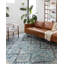 Tapis oriental gris / denim Gelo-931148919