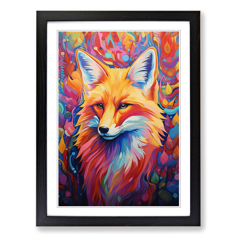 Single Picture Frame Print on Wood, Black Framed, 46cm H x 34cm W