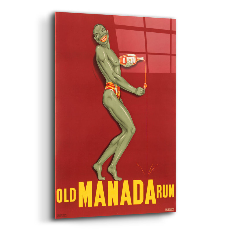 «Old Manada Rum» par Vintage Posters, H 16 po x l 12 po x P 0,13 po