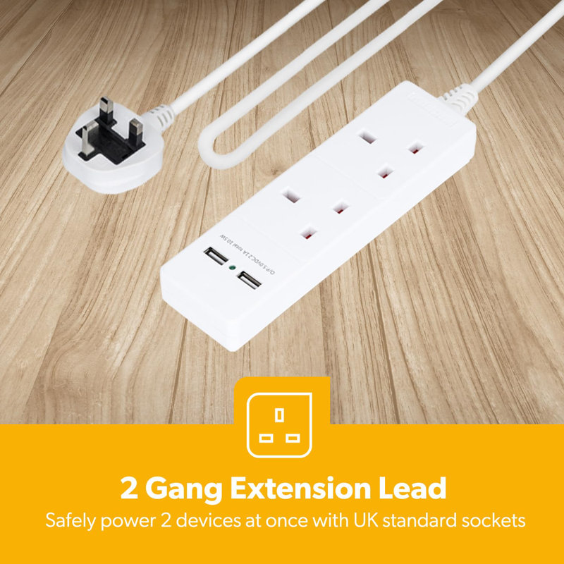 2 Gang Extension Lead