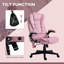 Fauteuil de bureau à massage à haut dossier avec 6 points de vibration-122061103-122061076
