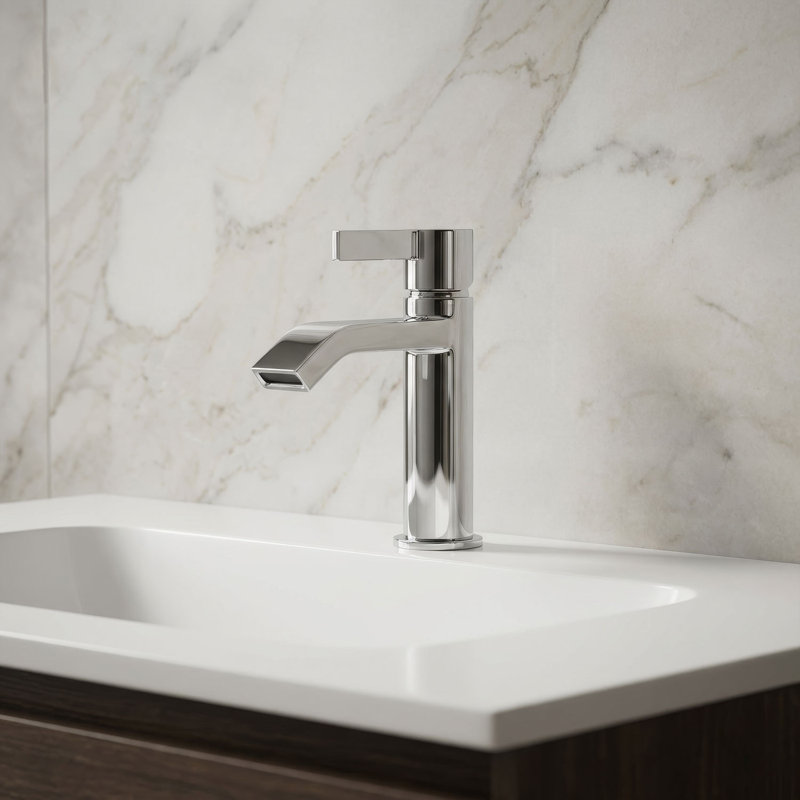 Single Lever Basin Mixer Faucet, Polished Chrome