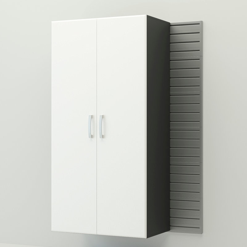 Deluxe 4 Piece Storage System, Silver Slate/White