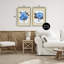 Ensemble de cadres flottants 2 pièces Hydrangea Bouquets with Bows, design par Adonna Ebrahimi-1789842543-1789842542