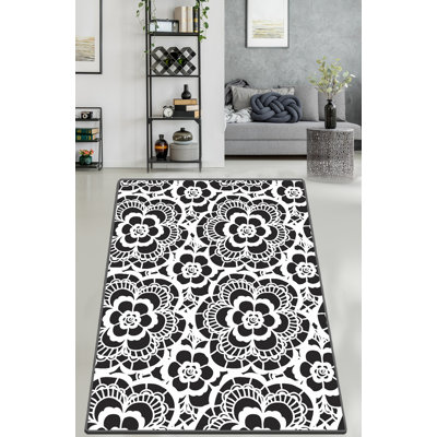 Simms Abstract Shag Area Rug