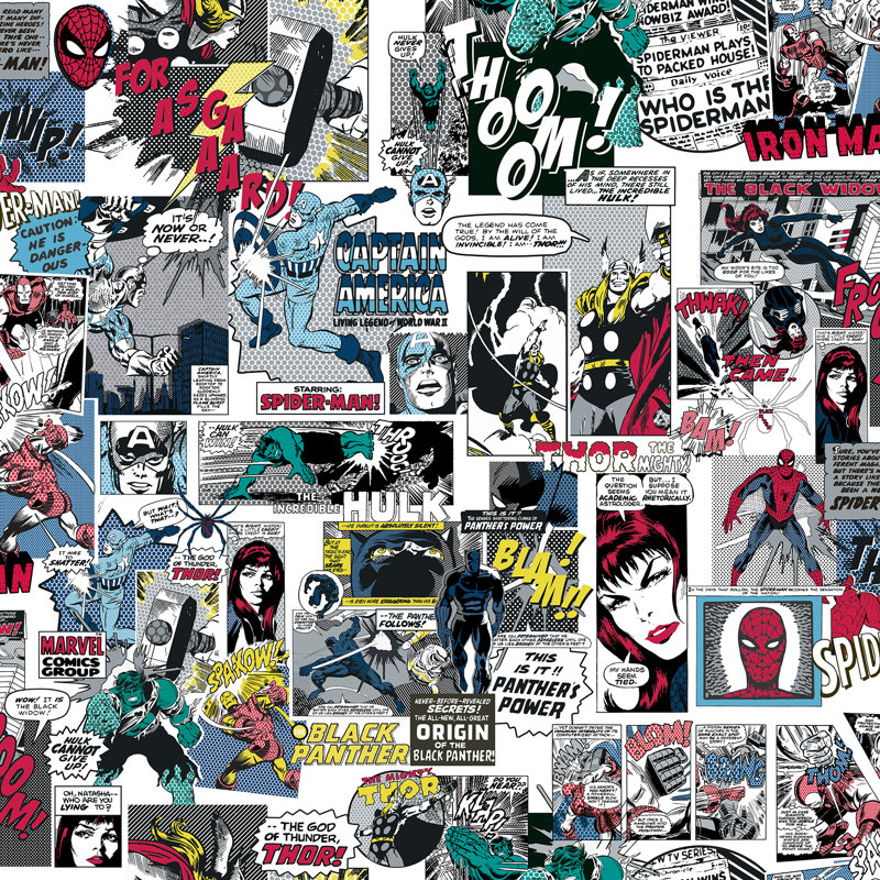 Papier peint adhésif Marvel Classic Comics