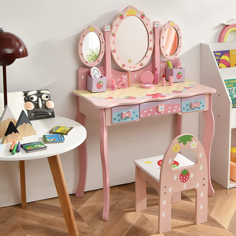 Kids Vanity Set with Mirror
