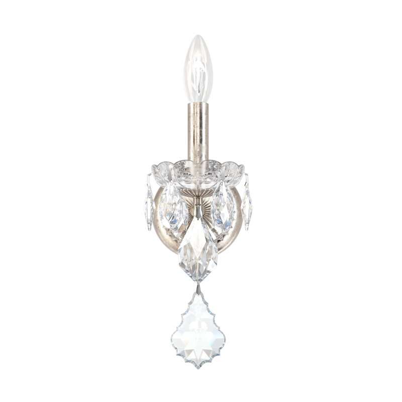 Century 1 - Light Candle Wall Light, Antique Silver